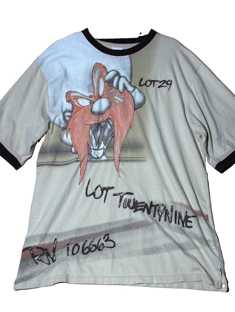 Vintage Lot 29 Looney Tunes T Shirt Size XL Yosemite Sam VTG Y2K Baggy Skater